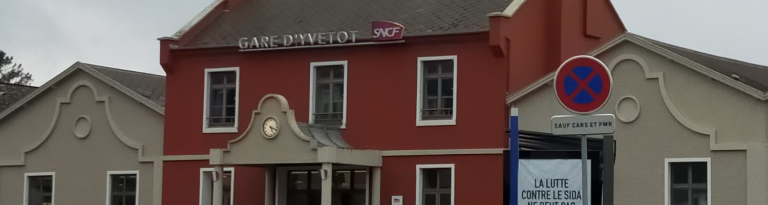 Randonn'écriture dans le quartier de la gare d'Yvetot